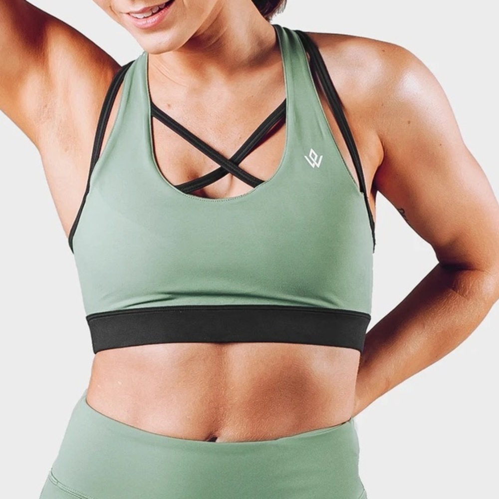 Green Sports Bra